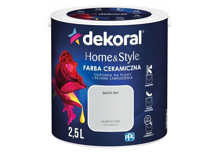 Zdjęcie: Farba ceramiczna Home&Style baltic sky 2,5 L DEKORAL