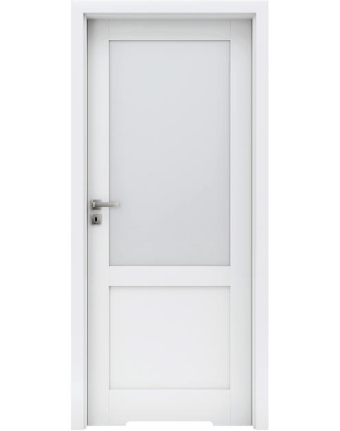 Zdjęcie: Drzwi wewnętrzne Bianco Neve modułowe z podcięciem wentylacyjnym wc INVADO