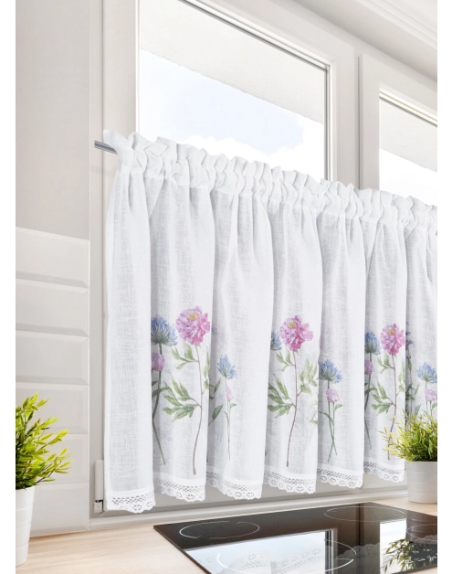 Zdjęcie: Firana gotowa Laura 150x60 cm biały EUROFIRANY