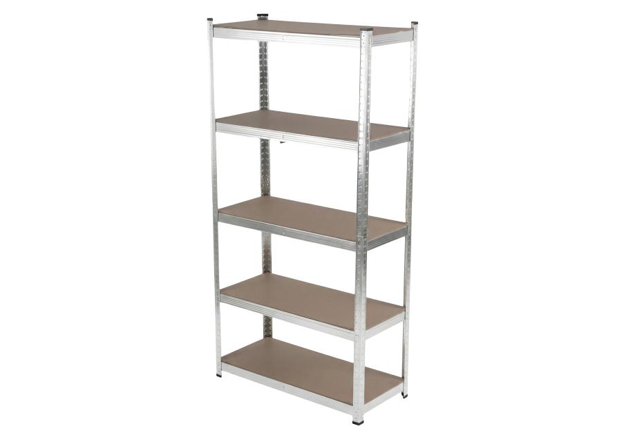 Zdjęcie: Regał metalowy wciskany premium, 5 półek, 180x90x40, 265 kg, ocynk PROFIX