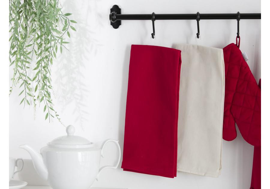Zdjęcie: Ściereczka kuchenna Monokolor 45x70 cm bawełna czerwona ALTOMDESIGN