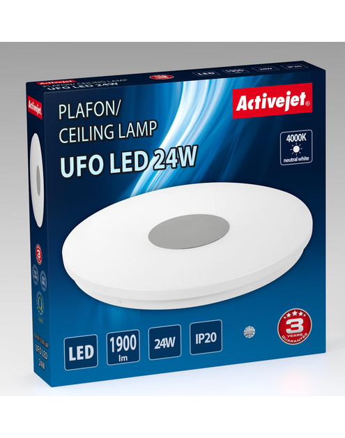 Zdjęcie: Plafon LED Aje-Ufo 24W ACTIVEJET