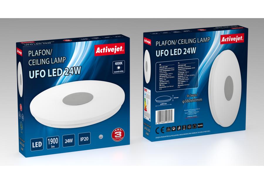 Zdjęcie: Plafon LED Aje-Ufo 24W ACTIVEJET