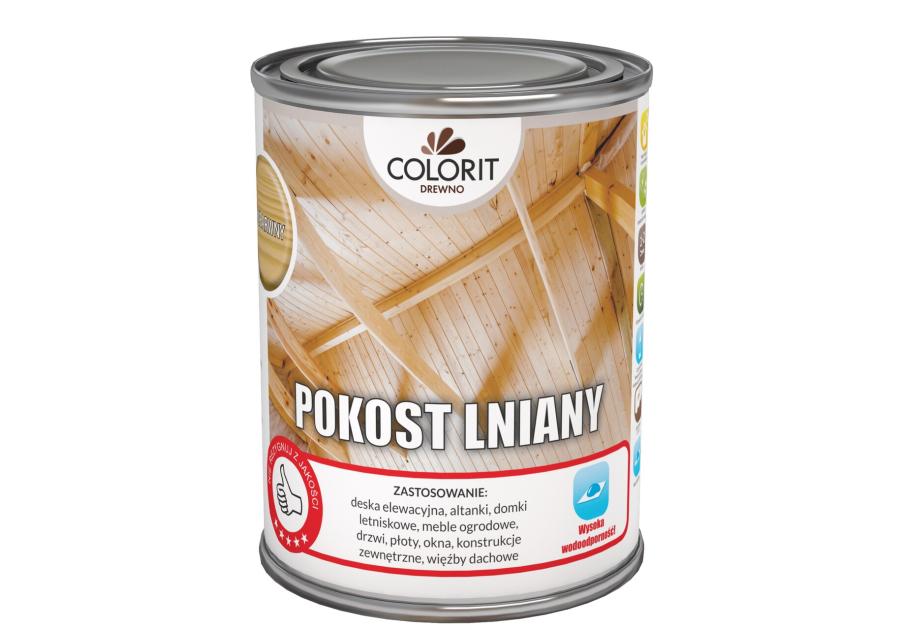 Zdjęcie: Pokost lniany, bezbarwny 750 ml COLORIT