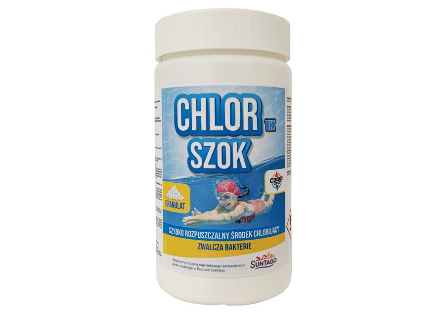 Zdjęcie: Chlor do basenu Chlortix Szok 1 kg granulat CAMP TIME