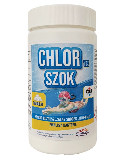 Zdjęcie: Chlor do basenu Chlortix Szok 1 kg granulat CAMP TIME