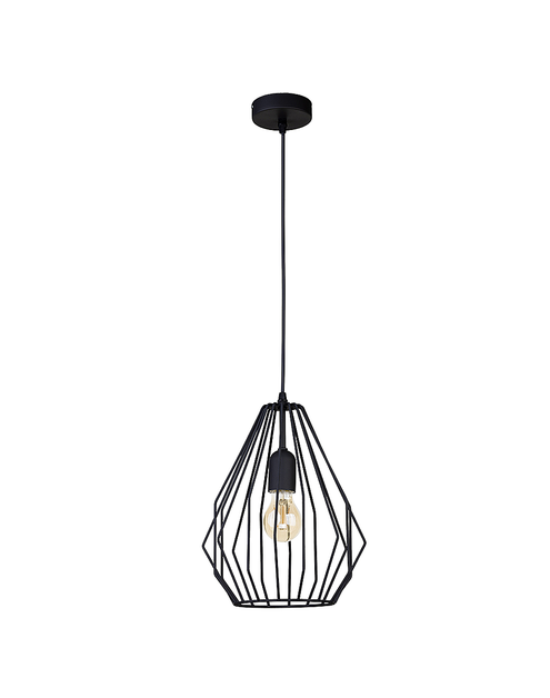 Zdjęcie: Lampa wisząca Brylant 1 x E27 czarna 2257 TK LIGHTING