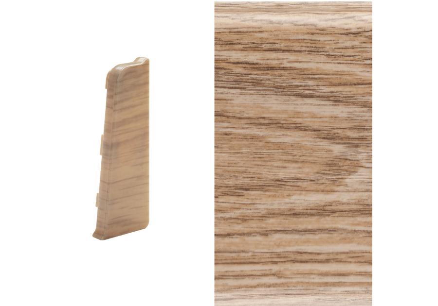 Zdjęcie: Zakończenie listwy przypodłogowej Indo lewe + prawe dąb skalny 2 szt. ARBITION