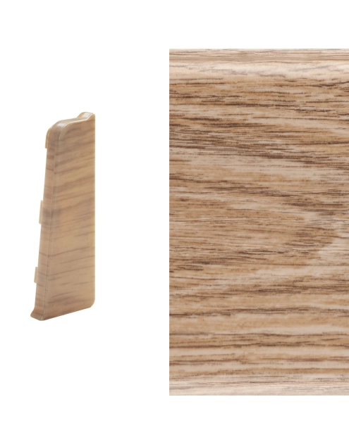 Zdjęcie: Zakończenie listwy przypodłogowej Indo lewe + prawe dąb skalny 2 szt. ARBITION