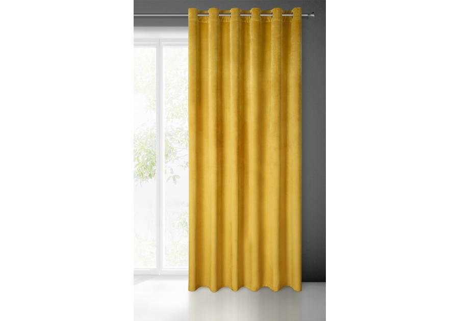Zdjęcie: Zasłona gotowa Melanie 215x250 cm musztardowy EUROFIRANY