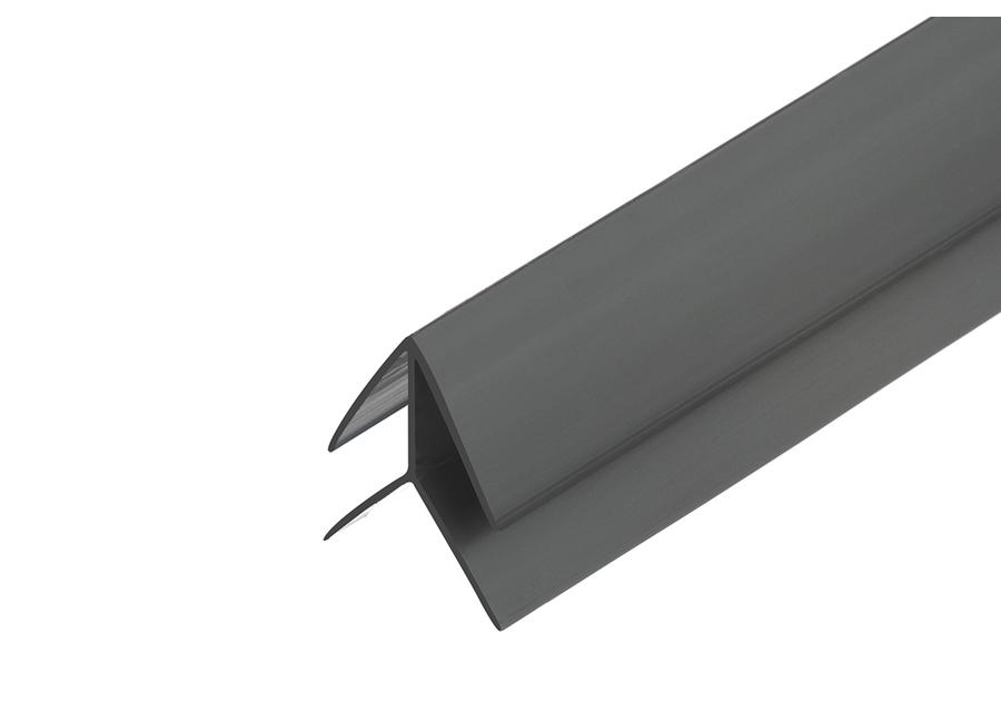 Zdjęcie: Listwa kątowa zewnętrzna do paneli ściennych PVC 3 m Grafitowa CEZAR