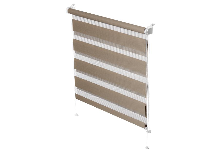 Zdjęcie: Roleta mini Zebra 728 mocca 80x150 cm GARDINIA