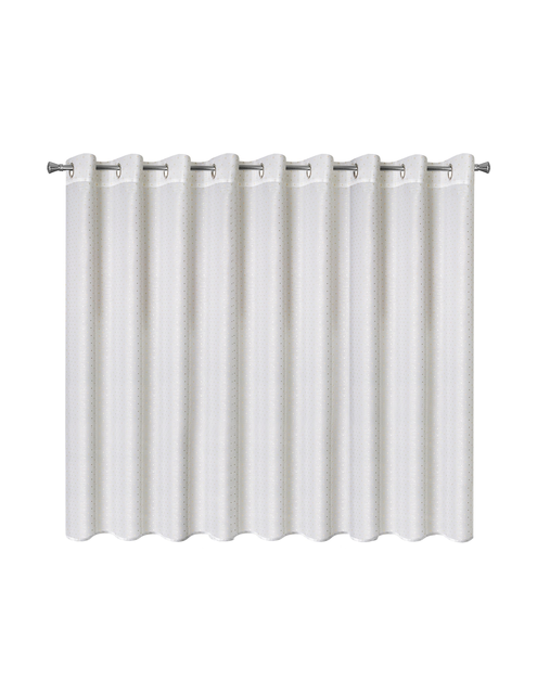 Zdjęcie: Firana Sibel 300x160 cm na przelotkach z szampańskim nadrukiem EUROFIRANY