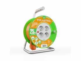 Przedłużacz bębnowy Eco PB-ST/S/25M/3X1/H05VV-F pomarańczowy PLASTROL