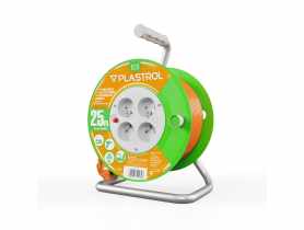 Przedłużacz bębnowy Eco PB-ST/S/25M/3X1/H05VV-F pomarańczowy PLASTROL