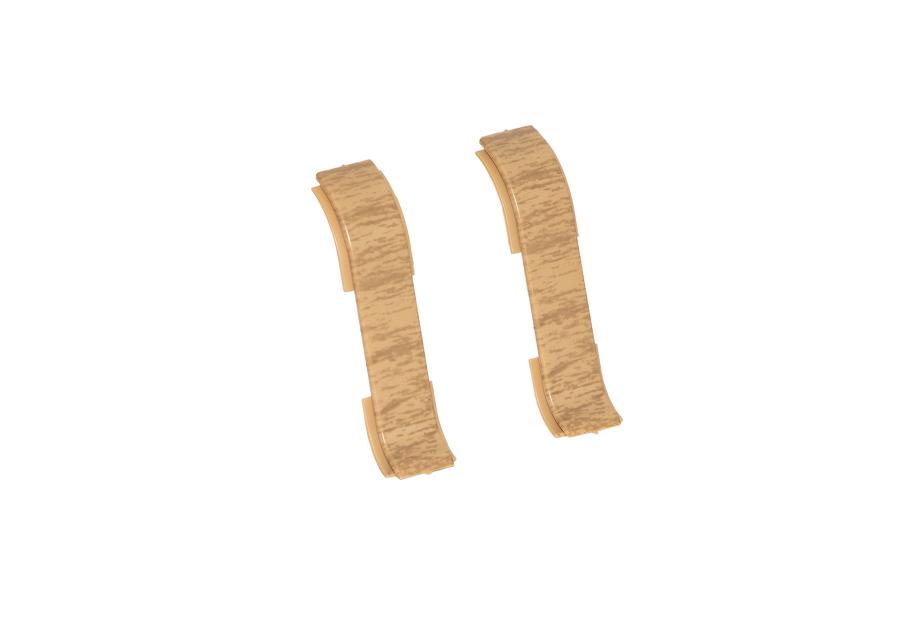 Zdjęcie: Zakończenia do listwy przypodłogowej Classic łącznik 2 sztuki Teak Ciemny Mat CEZAR