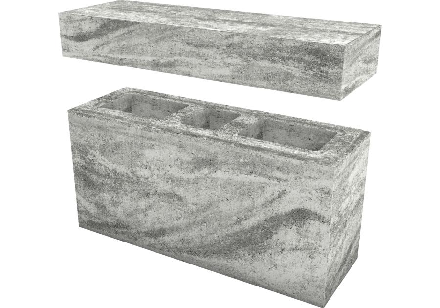 Zdjęcie: System ogrodzeniowy Murro XL pustak31x22x67,2 cm nerino POLBRUK