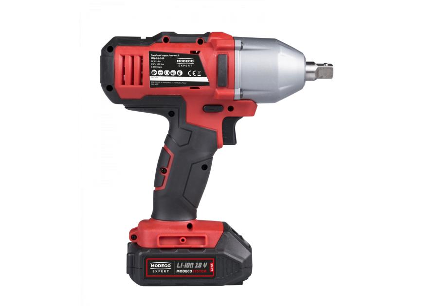 Zdjęcie: Klucz udarowy 18 V, 350 Nm bez akumulatorów i ładowarki MODECO EXPERT