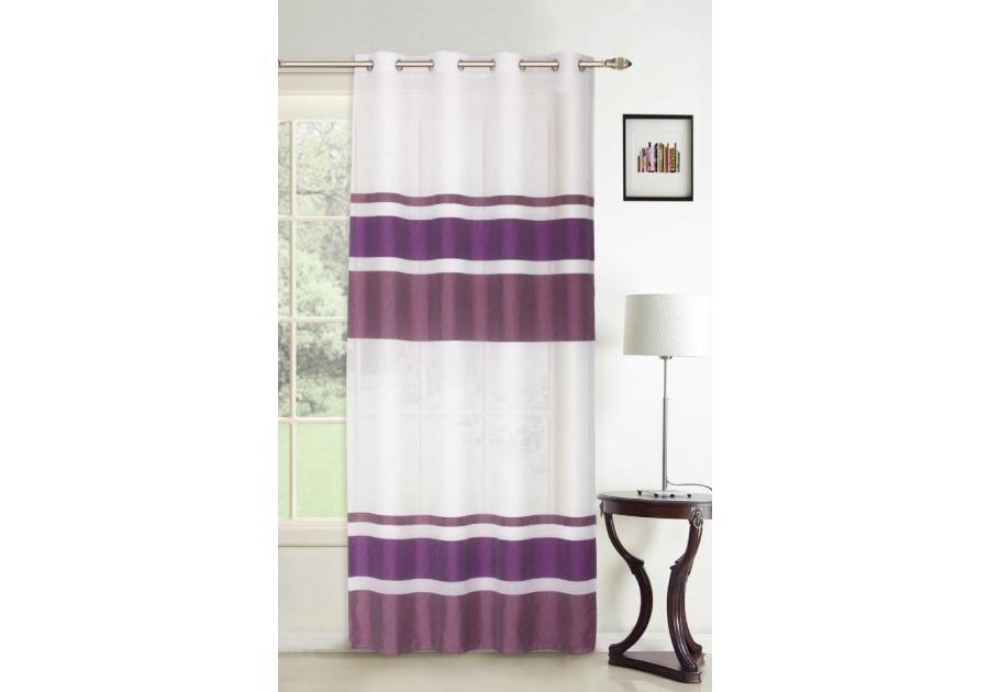 Zdjęcie: Zasłona dekoracyjna Alba 140x250 cm fiolet CKR/LASHER