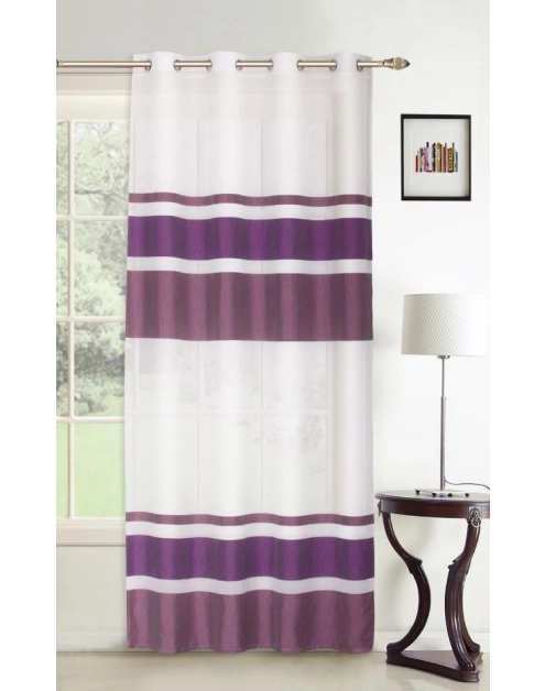 Zdjęcie: Zasłona dekoracyjna Alba 140x250 cm fiolet CKR/LASHER