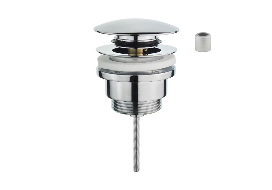 Zdjęcie: Korek 2 w 1 klik-klak/otwarty do umywalki z przelewem i bez przelewu, chrom INSTADRAIN