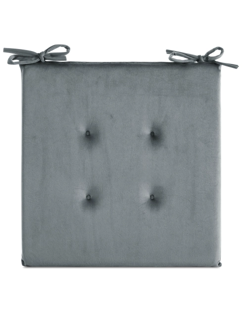 Zdjęcie: Poduszka na siedzisko Gaja 40x40x3 cm srebrna EUROFIRANY