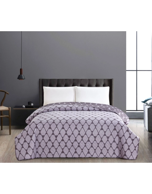 Zdjęcie: Narzuta Snowynight szaro-biała 220x240 cm DECO KING