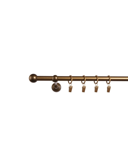 Zdjęcie: Karnisz pojedynczy Stop Cena zakończenie kula 16 mm stare złoto 200 cm MARDOM