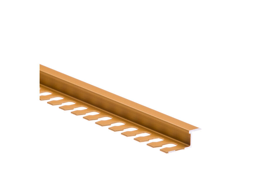 Zdjęcie: Profil połączeniowy zet płaski do łuków AL Zetpl prof. - 2,5 m złoty CEZAR