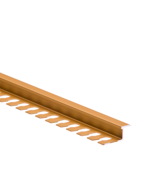 Zdjęcie: Profil połączeniowy zet płaski do łuków AL Zetpl prof. - 2,5 m złoty CEZAR