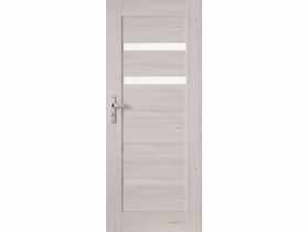 Drzwi wewnętrzne skrzydło Adagia 2 dąb srebrzysty 70 cm prawe Wc szyba 2/5 INVESTTIM