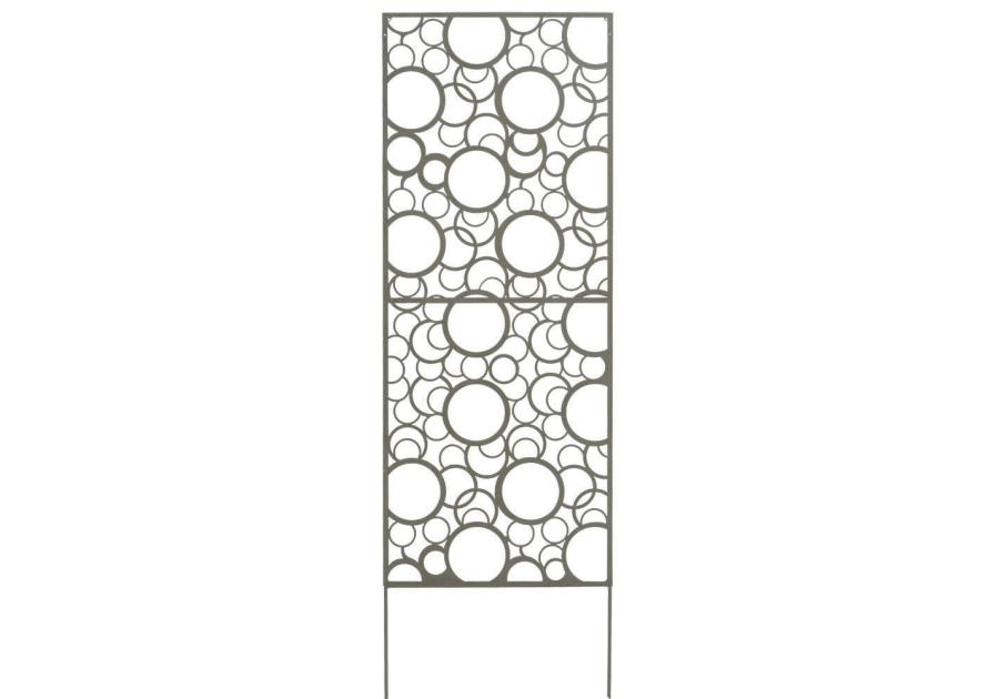 Zdjęcie: Ścianka metalowa Deco Panel Bubbles 0,6x1,5 m, szary NORTENE