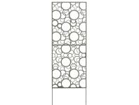 Zdjęcie: Ścianka metalowa Deco Panel Bubbles 0,6x1,5 m, szary NORTENE
