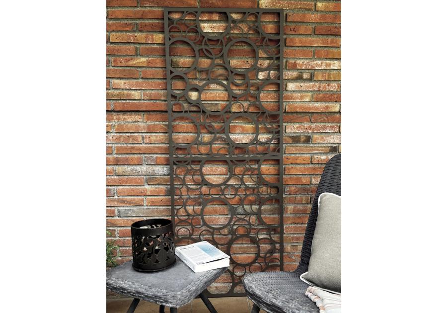 Zdjęcie: Ścianka metalowa Deco Panel Bubbles 0,6x1,5 m, szary NORTENE