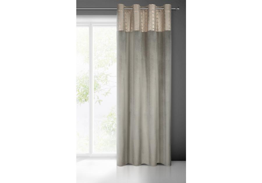 Zdjęcie: Zasłona gotowa Elen 140x250 cm stalowy EUROFIRANY