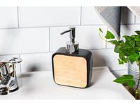 Zdjęcie: Dozownik do mydła z poliresingu z drewnem 9,5x5x15,5 cm ALTOMDESIGN