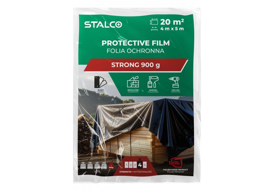Zdjęcie: Folia ochronna strong 4x5 m 900 g STALCO