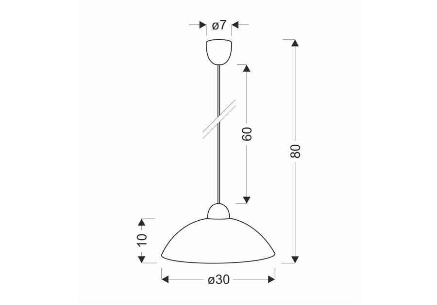 Zdjęcie: Lampa wisząca 1-punktowa Alcara CANDELLUX