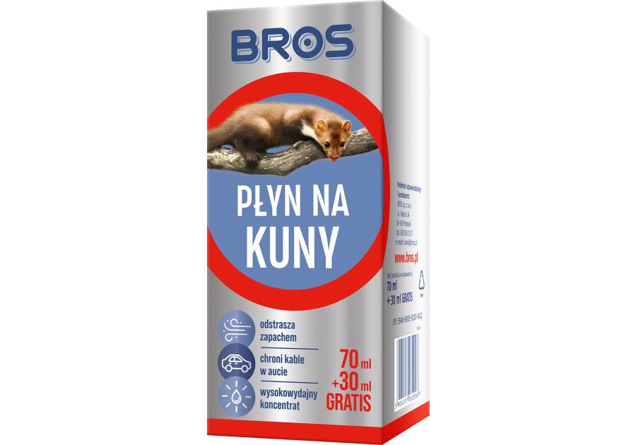 Zdjęcie: Płyn na kuny w sprayu 100 ml BROS