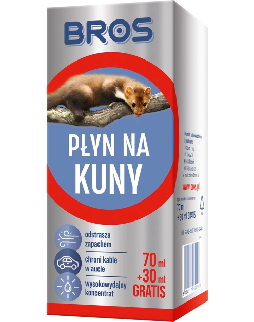 Zdjęcie: Płyn na kuny w sprayu 100 ml BROS