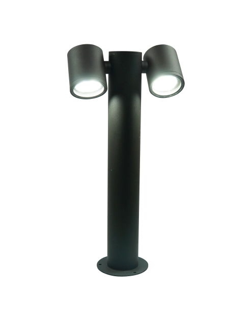 Zdjęcie: Lampa zewnętrzna stojąca Pino 2xGU10 45 cm regulowana 359 stopni  czarna POLUX