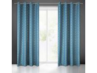 Zdjęcie: Zasłona gotowa Cande 140x250 cm niebieski EUROFIRANY