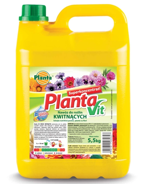 Zdjęcie: Nawóz do roślin kwitnących Vit-4, 5 L PLANTA