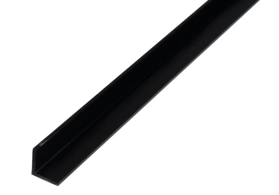 Zdjęcie: Profil kątowy PVC czarny 1000x20x20x1,5 mm ALBERTS