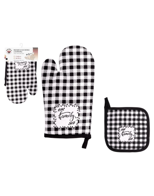 Zdjęcie: Rękawica kuchenna z podkładką Nicole Collection 62302 RAVI