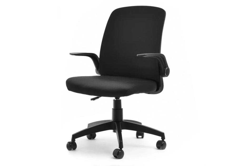 Zdjęcie: Krzesło młodzieżowe Flip Black tkanina czarna rama czarna TS INTERIOR