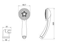 Zdjęcie: Zestaw natryskowy 1-punktowy Elsa INVENA