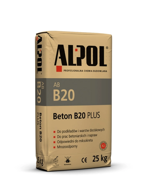 Zdjęcie: Beton B20 Plus 25 kg ABB20 ALPOL