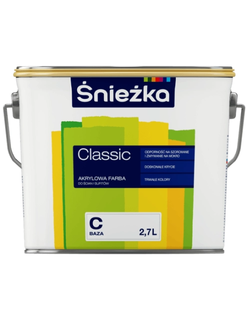 Zdjęcie: Emulsja akrylowa Classic BazaC 2,7L ŚNIEŻKA