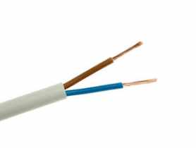Przewód OMY 2x1,5 300V biały (szpula 250) ELEKTROKABEL